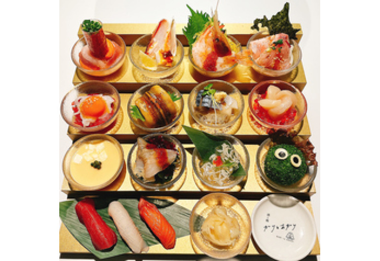 人気メニューを少しづつ堪能！12種の小鉢と寿司３貫の満足コース！